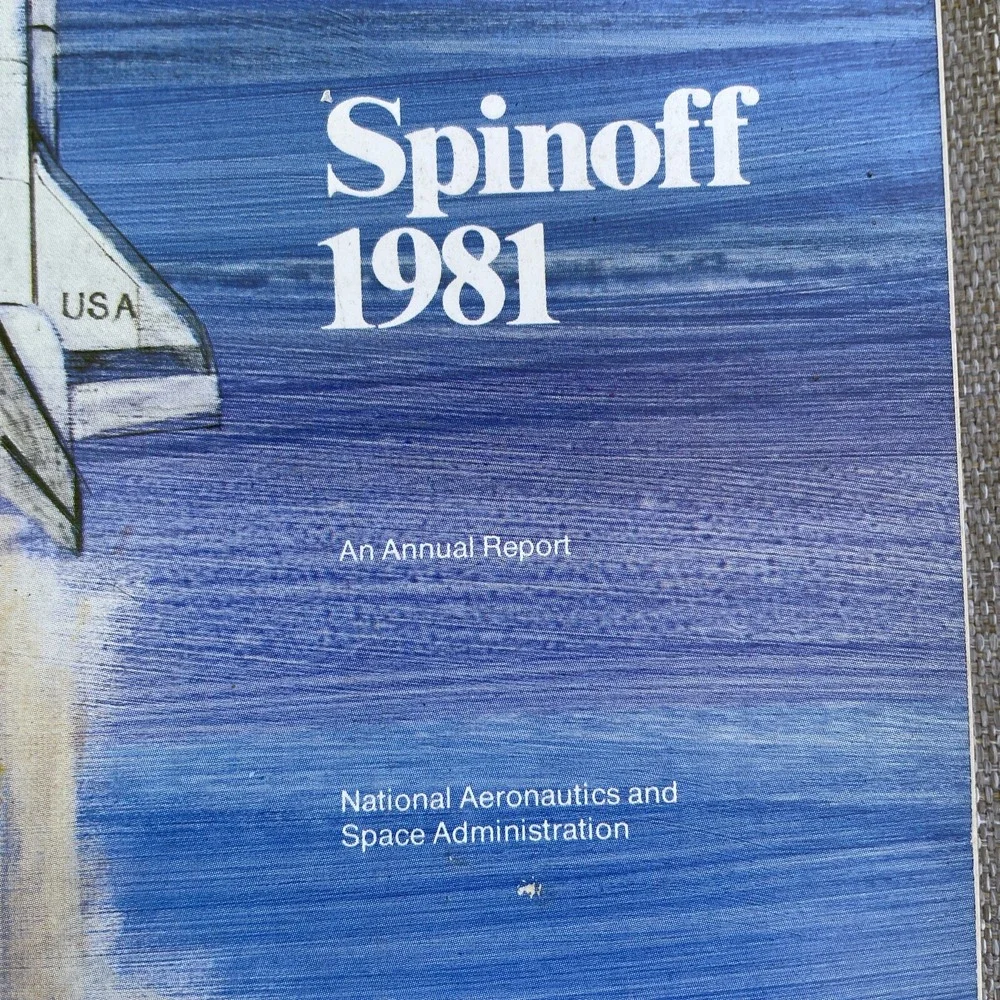 Vintage NASA Spinoff 1981 Annual Report Magazine Kennedy Space Center Booklet
